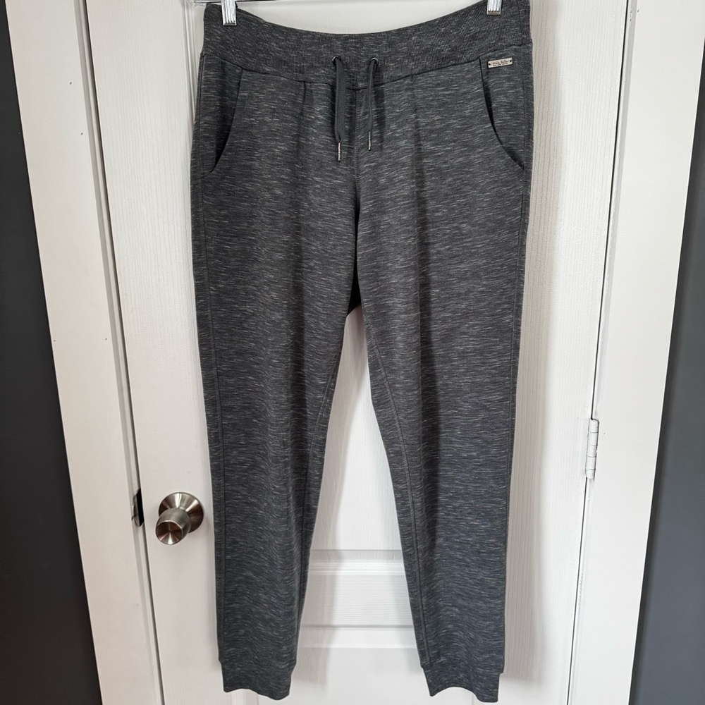 Nicole Miller New York Active Grey Jogger Pants Womens Size MED